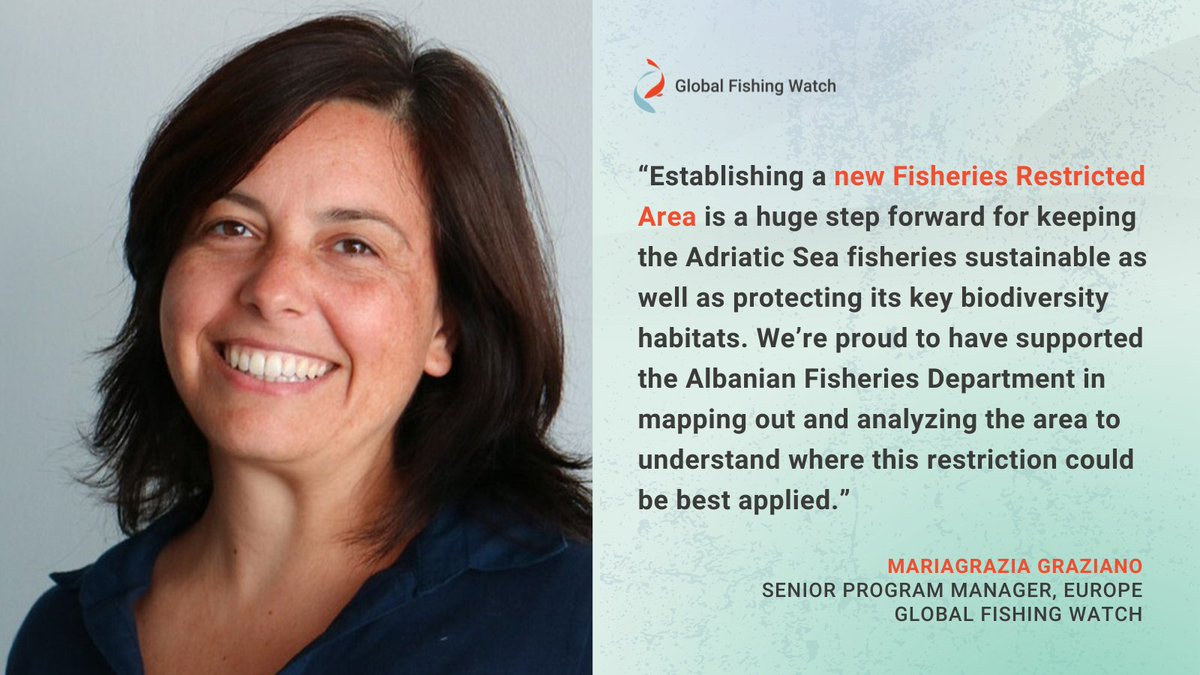 Global Fishing Watch (@globalfishwatch) on Twitter photo 🌍 Fantastic news! <a href="/UN_FAO_GFCM/">General Fisheries Commission for the Mediterranean</a> members have adopted a proposal supported by #GlobalFishingWatch to establish a fisheries protected area in the Adriatic Sea between Albania and Italy.
👏 A great outcome at the 47th #GFCMSession! 🌍 Fantastic news! <a href="/UN_FAO_GFCM/">General Fisheries Commission for the Mediterranean</a> members have adopted a proposal supported by #GlobalFishingWatch to establish a fisheries protected area in the Adriatic Sea between Albania and Italy.
👏 A great outcome at the 47th #GFCMSession!