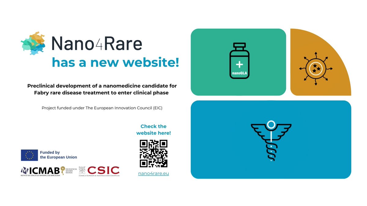 icmabCSIC's tweet image. The #Nano4Rare #EICTransition project coordinated by researcher Nora Ventosa from @icmabCSIC has a new website! Check it out!

🔗 nano4rare.eu

@EUeic @Europeos_CSIC @CSICCat @CSIC @EU_Commission