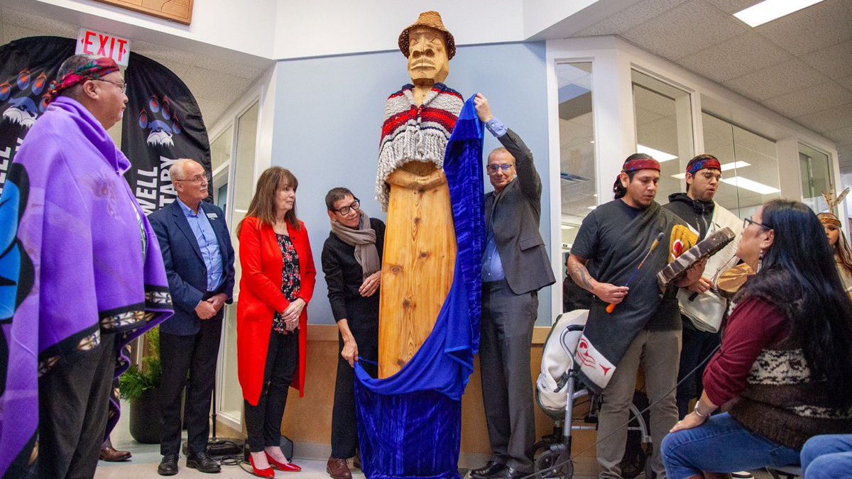 A stunning Coast Salish welcome figure was unveiled at <a href="/Surrey_Schools/">Surrey Schools</a> Bothwell Elementary earlier this week.  Carved out of red cedar, the figure encourages a more inclusive space and another step in the district’s reconciliation.<a href="/GTymoschuk/">Gary Tymoschuk</a> <a href="/BobHolmesSD36/">Bob Holmes</a> <a href="/Surrey_Schools/">Surrey Schools</a>