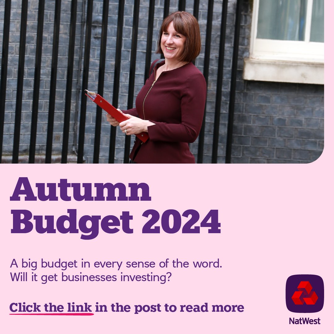 The Autumn Budget was bigger than any in recent memory and delivered a combination of targeted investments in the UK and tax hikes. Will the former outweigh the latter in getting businesses investing? 

Read our take here 👇natwest.com/business/insig…

#ukeconomy #autumnbudget