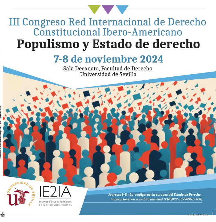 LMGR02's tweet image. LMG. Populismo y límites temporales al mandato presidencial en América latina. 

8 de noviembre de 2024

III Congreso RIDCI: Populismo y Estado de Derecho

Universidad de Sevilla
