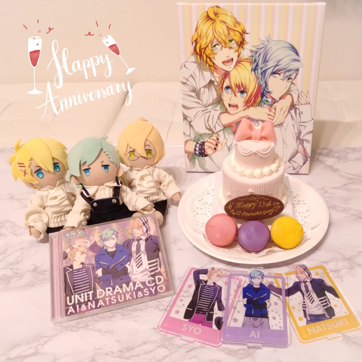 kototoist's tweet image. Happy 13th Anniversary🎉
to Triangle Beat💛🩷💜

✨三位一体笑顔でしょOK？✨

ずっと笑顔で過ごせますように♡