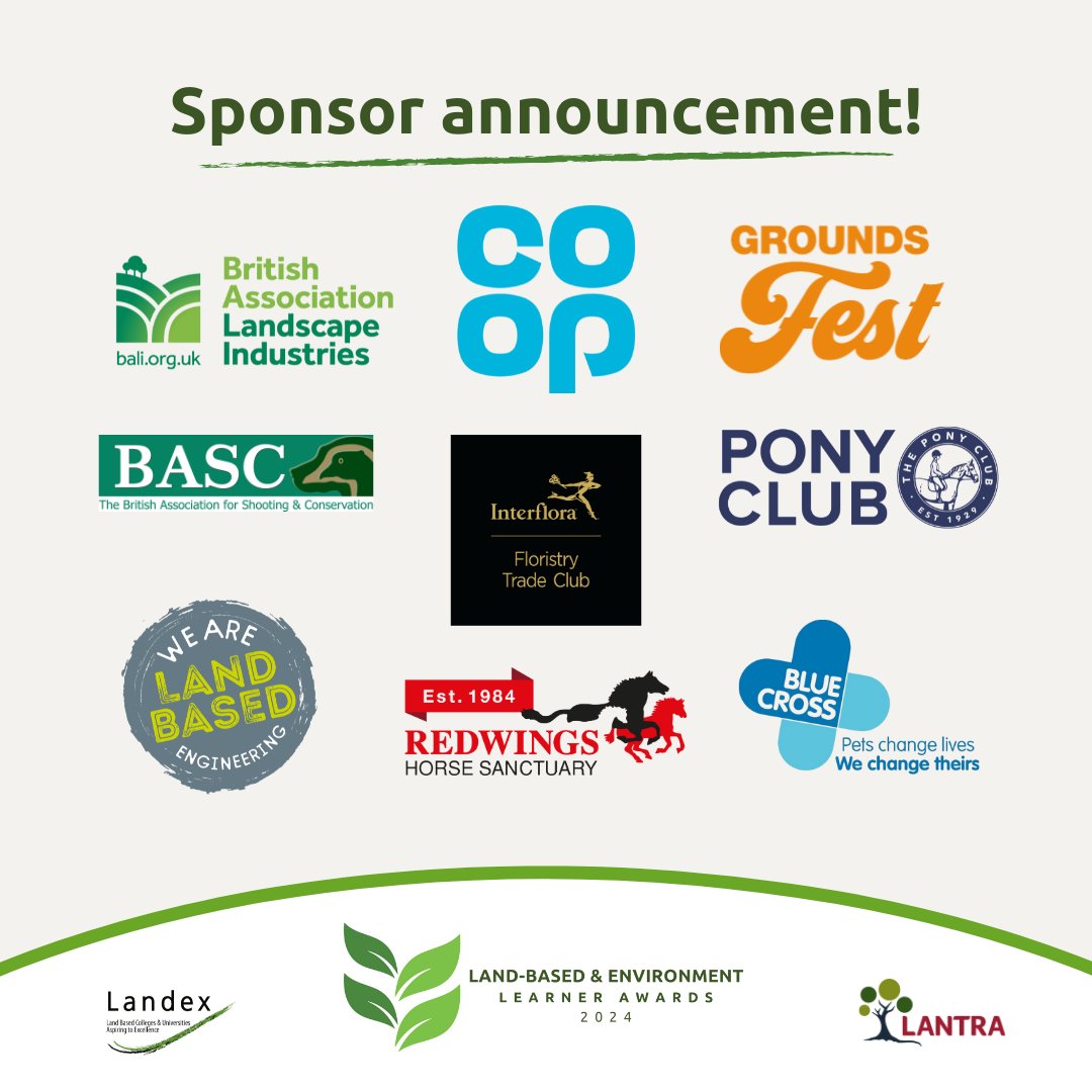 We’re proud to announce our sponsors for this year’s Land-based and Environment Learner (LBEL) of the Year Awards 2024! 🎉

Find out more about our incredible sponsors and how they’re helping to make this year’s LBEL Awards unforgettable: bit.ly/LBELSponsors

#LBELAwards24