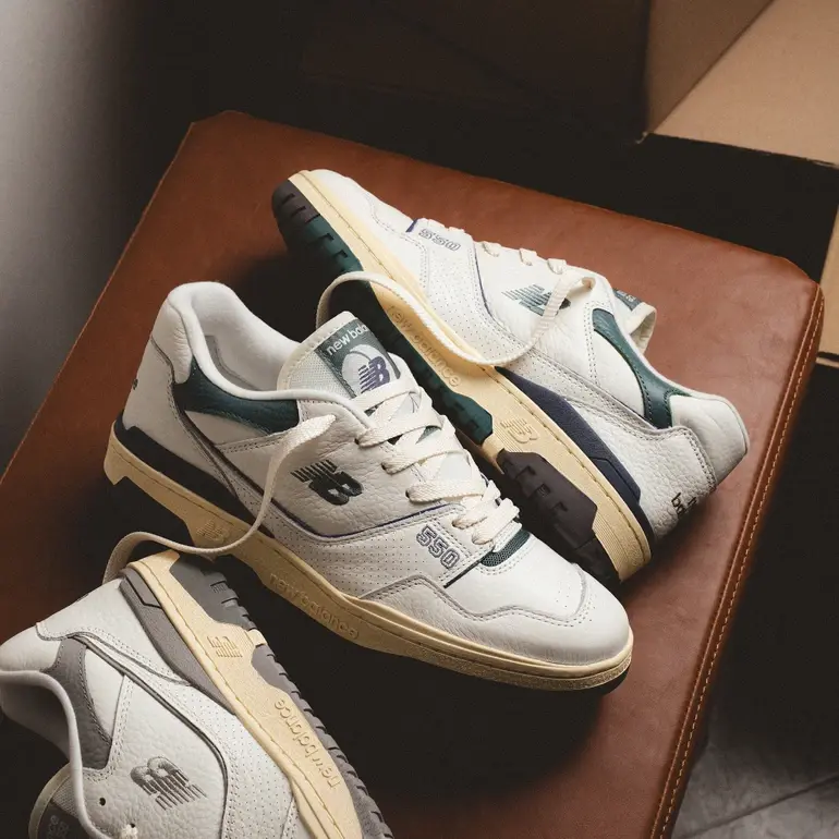New Balance BB550 PTB/PTC “White/Green/Grey” (ニューバランス