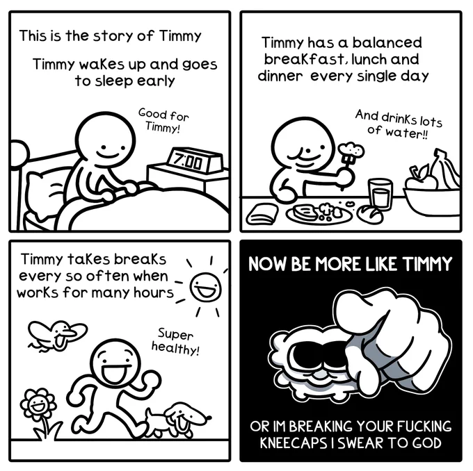 Me telling my dear friends to take care of themselves 

(posted this yesterday but ended up deleting, just a reminder to everyone to not take the comic super literal its just a silly dumb thing I did for a friend and wanted to post it here as well aight bye) 