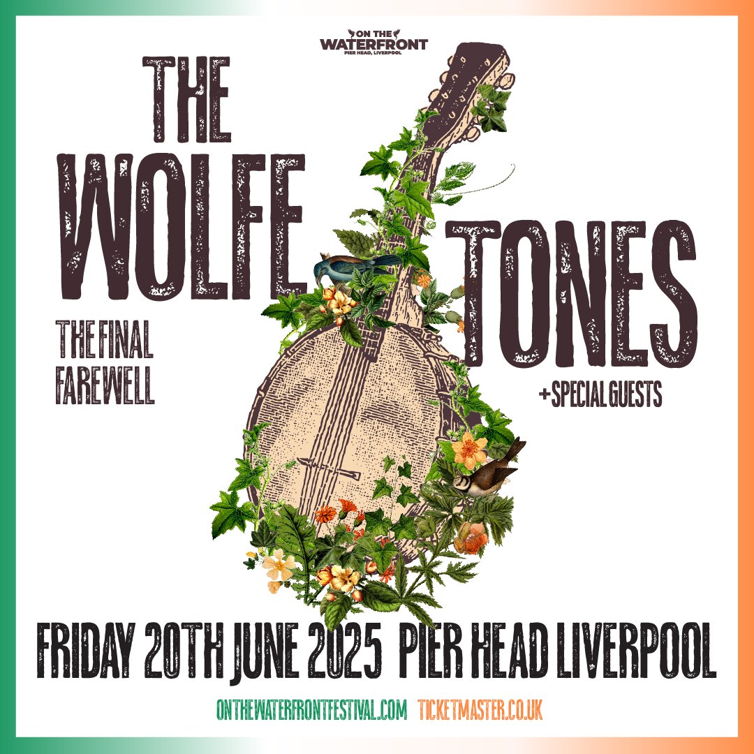 Stereoboard (@stereoboard) on Twitter photo Legendary Irish folk trio The <a href="/wolfetones/">The Wolfe Tones 🇮🇪</a> will bid their Final Farewell to Liverpool with a show at The Pier Head as part of the On The Waterfront concert series this June!
Tickets are on sale now 👉 tinyurl.com/4ywty8xa Legendary Irish folk trio The <a href="/wolfetones/">The Wolfe Tones 🇮🇪</a> will bid their Final Farewell to Liverpool with a show at The Pier Head as part of the On The Waterfront concert series this June!
Tickets are on sale now 👉 tinyurl.com/4ywty8xa
