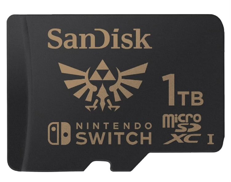 whylemon's tweet photo. I found out there are Nintendo branded cards, but the cuter designs are only for the bigger sizes. I want this one so bad, but it only comes in the 1TB size which is currently $120 (marked down from $150) https://t.co/TMrQOFEPBz