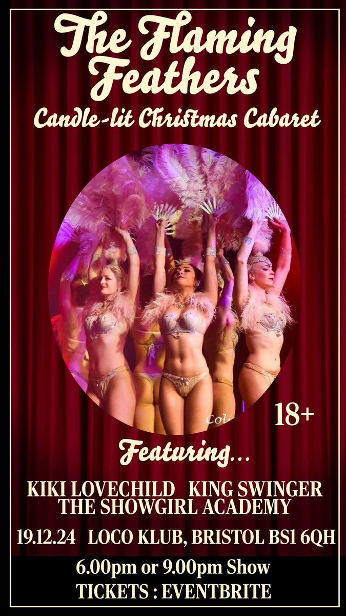 thefeathers_'s tweet photo. Grab your 🎫 today for this Christmas cabaret! 

https://t.co/h0yYLcVpEq

Thursday 19 December 🎄 https://t.co/7aslCiWlql