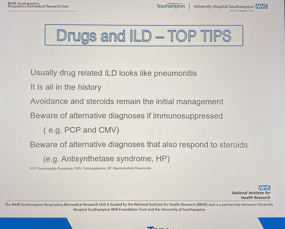 LastManStand85's tweet photo. Methotrexate and ILD
0.5% pneumonitis - rare!
➡️Usually within first 6-12 months
🔥Inflammatory process NOT fibrotic
Little evidence it causes fibrosis it causes a pneuominitis 
ILD likely related to the RA-Disease rather than MXT. Respiratory Colleagues please dont stop my MXT👋 https://t.co/qBYIaegV1V
