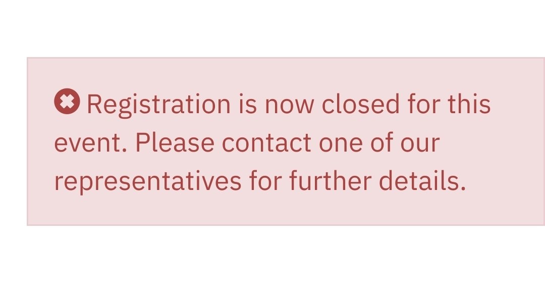 eearroyoperez's tweet photo. @EMBLEvents Does the website need to be updated? It still says registration is closed https://t.co/iBBuPHh2Vj
