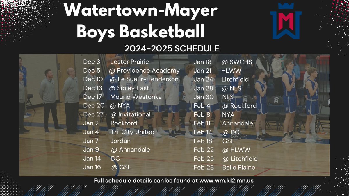 24-25 Season Schedule
#ownthecrownWM