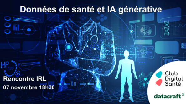 RDV ce soir « Données de santé et IA générative »
 #hcsmeufr #IA #AI #GenAI
Partenaire  <a href="/datacraft_paris/">datacraft</a> 

📍L'IRL a lieu chez <a href="/ekimetrics/">Ekimetrics.</a> 
36 rue LaFayette 75009 Paris 

🚀A tout à l'heure à partir de 18H30.
#esante #ehealth #data