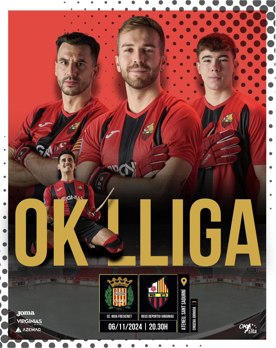 𝐅𝐞, 𝐫𝐞𝐬𝐢𝐥𝐢𝐞̀𝐧𝐜𝐢𝐚 𝐢 𝐡𝐨𝐧𝐨𝐫 🤘🏼🛠️

🆚 <a href="/cenoia/">CE Noia Freixenet</a> 
🕞 20.30h | (07/11/2024)
🏛️ Pavelló de l’Ateneu (Sant Sadurní)
📺 En directe per OK Liga TV

#ForçaReus