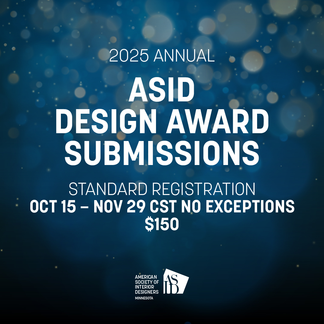 ASID_Mn's tweet photo. The ASID MN 2025 Annual Design Awards are just around the corner!
submissions are open until November 29.  

Want to put your talent in the spotlight? Click the link below to submit:  
https://t.co/wz684JDAy1  

#ASIDMN #AnnualAwards #InteriorDesignAwards https://t.co/dSajElnsjj