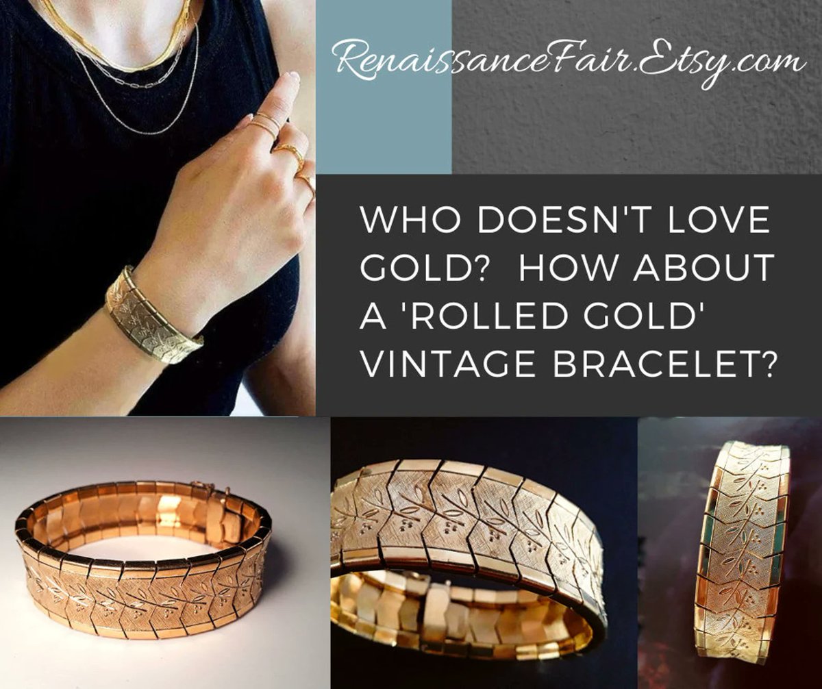 renaissancefai's tweet photo. https://t.co/Rl1h78W04E
#bracelet #vintage #rolledGold #goldFilled #Germany #embossed #satinbrushed #gold #mothersDay #giftforHer #elegant #sophisticated #European #sleek #modern #marked #hallmarked #10K https://t.co/KfR8evXlB6