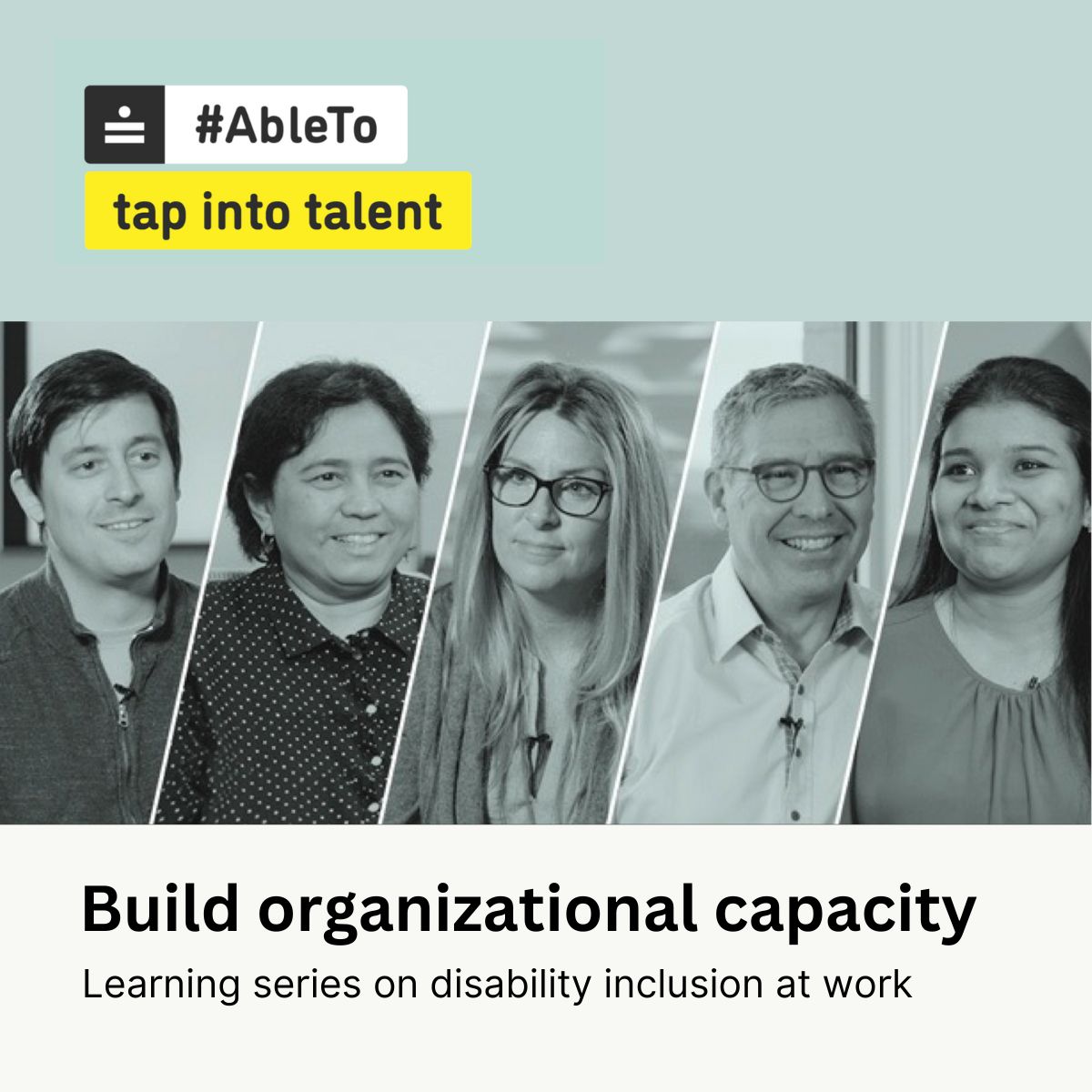 CUAccessibility's tweet image. Bring forward disability inclusion as "part of the job" in your workplace. Learn how to start the conversation with the #AbleTo Tap into Talent learning series.

Start learning today at: ableto.ca/learn.
