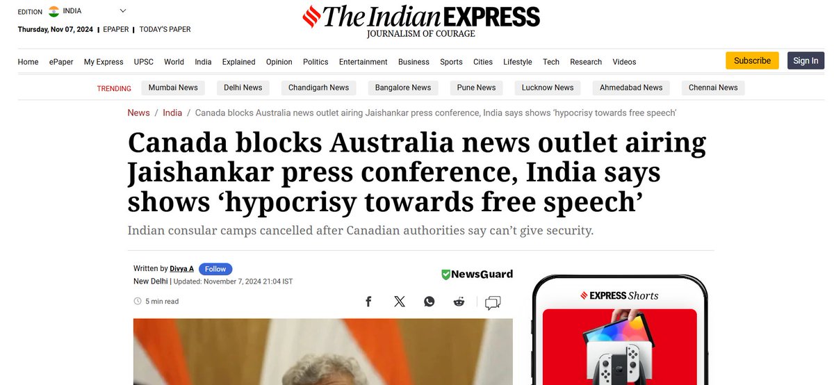 So Justin Trudeau always talks about rules and freedom of speech🧐
#CanadaTemplesAttack 
#JustinTrudeau 
#SJaishankar