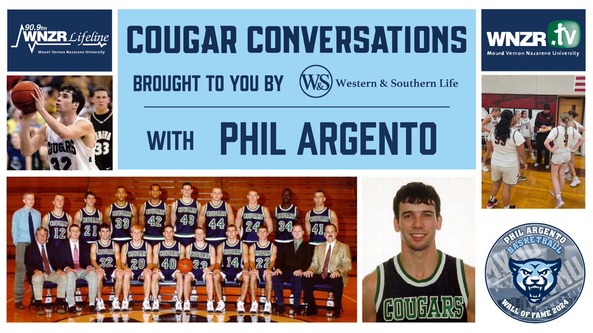 WNZR 90.9 FM (@wnzr_fm) on Twitter photo WNZR shares a special Cougar Conversation with 2003 <a href="/mvnu1968/">Mount Vernon Nazarene University</a> graduate, Phil Argento who played for the Men’s Basketball Team. Phil will be inducted into the Cougar Wall of Fame during Homecoming. He shares memories, life updates and lessons learned.
soundcloud.com/wnzr/sets/wnzr… WNZR shares a special Cougar Conversation with 2003 <a href="/mvnu1968/">Mount Vernon Nazarene University</a> graduate, Phil Argento who played for the Men’s Basketball Team. Phil will be inducted into the Cougar Wall of Fame during Homecoming. He shares memories, life updates and lessons learned.
soundcloud.com/wnzr/sets/wnzr…