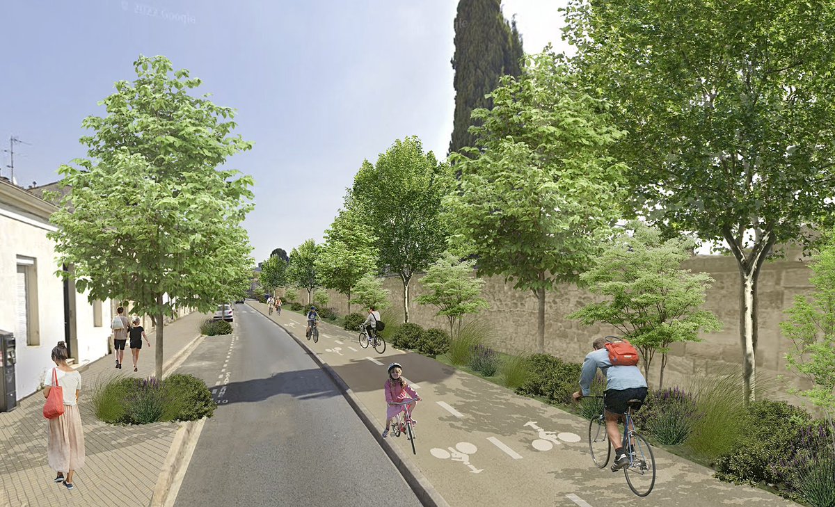 Avec le réseau express vélo, la rue Georges Bonnac va être repensée. 

C’est l’occasion de créer une piste bidirectionnelle large et sécurisée. Un maillon indispensable pour relier Bordeaux et Mérignac. 

Chaque mode a un espace dédié afin de limiter les conflits d’usages.
