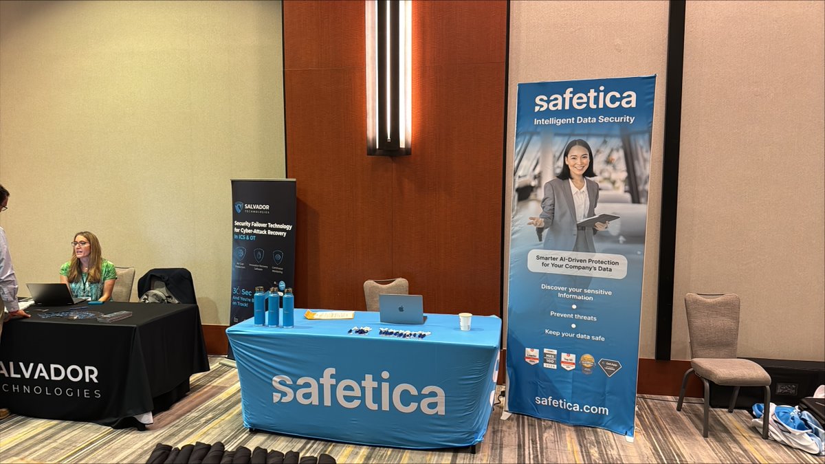 Safetica's tweet image. Join us at #DataConnectors in Houston right now! Our friendly sales manager, Steve Bottini, is excited to meet you and discuss all your questions about Safetica.
#CyberSecurity #DataSecurity #DataProtection
