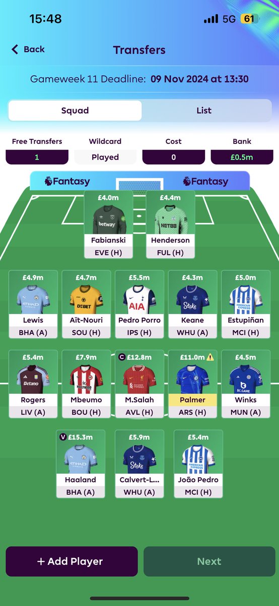 FPLSHOOTER's tweet photo. @FPL_Bruno_8 Where does one go from here! https://t.co/UdC8YLBdQ4