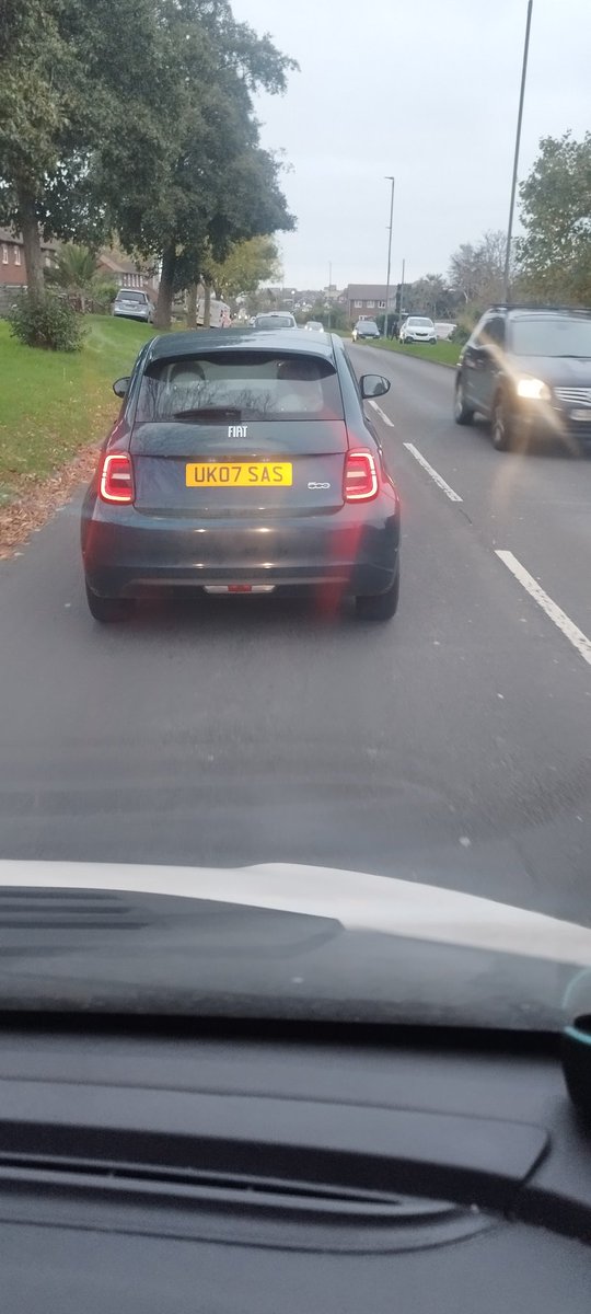 The new special forces undercover car is looking good? #SAS #whodareswins #Fiat #500 #numberplate