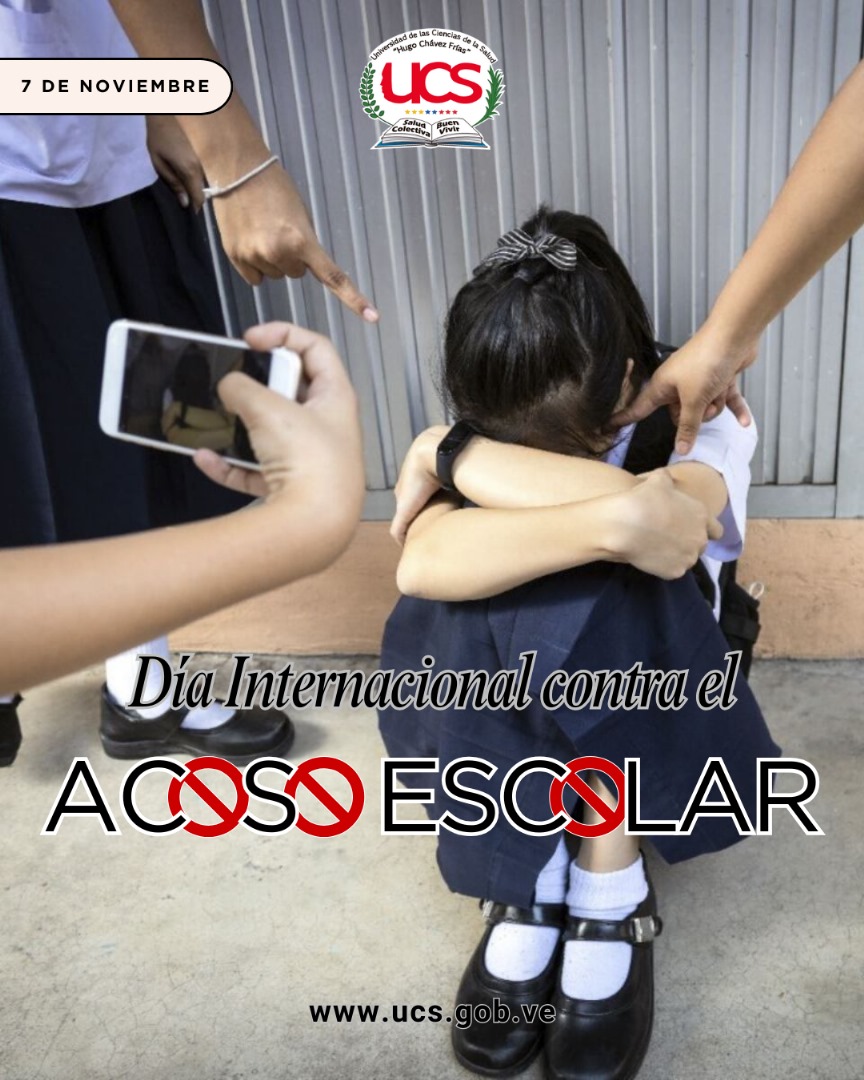 Ucsoficial (@ofiucs) on Twitter photo Cada primer jueves de noviembre la UNESCO lo dedica a conmemorar el Día Internacional contra la Violencia y el Acoso Escolar, incluido el Ciberacoso.
<a href="/NicolasMaduro/">Nicolás Maduro</a> <a href="/delcyrodriguezv/">Delcy Rodríguez</a> <a href="/Gabrielasjr/">Gabriela Jiménez</a> <a href="/geovannireuma/">Geovanni Jose Peña G</a> <a href="/RicardoSanchezX/">RICARDO SANCHEZ</a> <a href="/MagaGutierrezV/">Magaly Gutiérrez Viña</a> Cada primer jueves de noviembre la UNESCO lo dedica a conmemorar el Día Internacional contra la Violencia y el Acoso Escolar, incluido el Ciberacoso.
<a href="/NicolasMaduro/">Nicolás Maduro</a> <a href="/delcyrodriguezv/">Delcy Rodríguez</a> <a href="/Gabrielasjr/">Gabriela Jiménez</a> <a href="/geovannireuma/">Geovanni Jose Peña G</a> <a href="/RicardoSanchezX/">RICARDO SANCHEZ</a> <a href="/MagaGutierrezV/">Magaly Gutiérrez Viña</a>