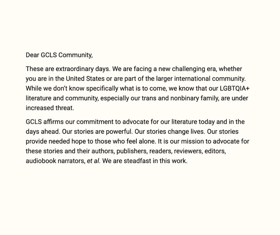 The Golden Crown Literary Society (GCLS) tweet media