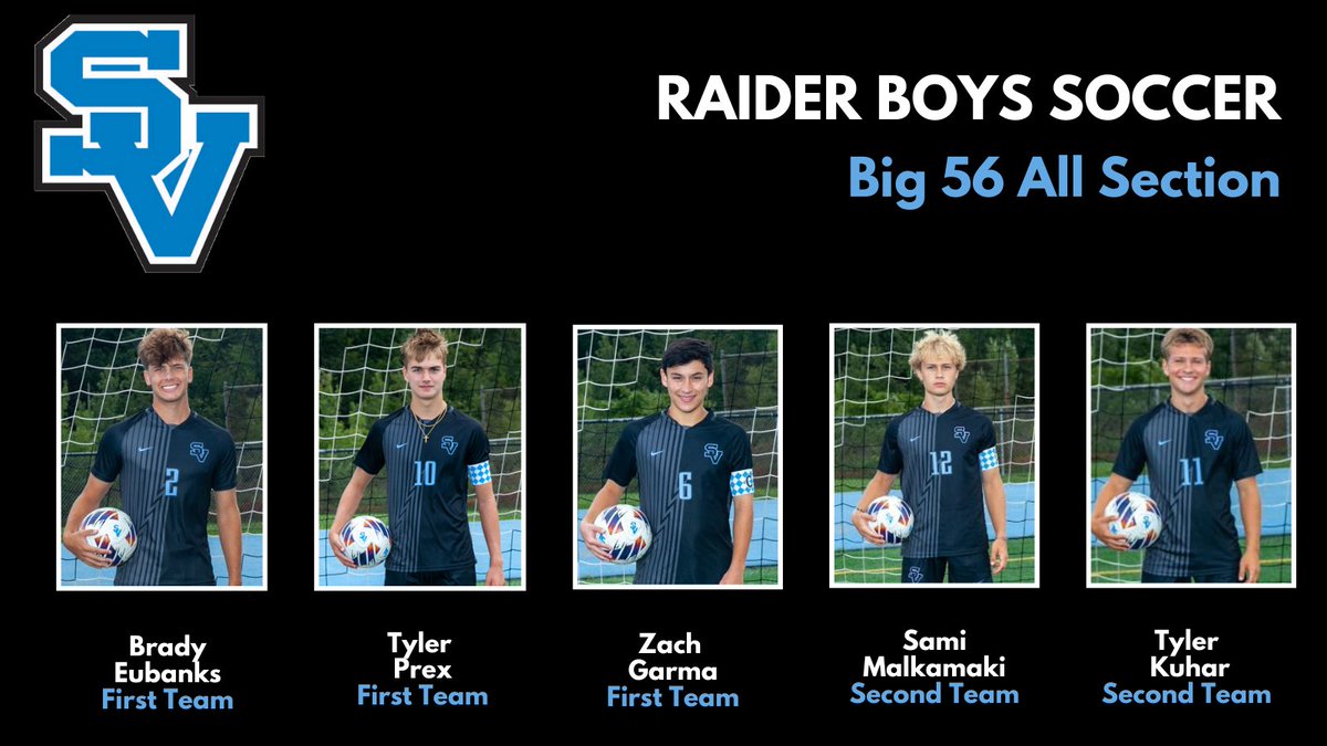 Seneca Valley Sports (@sv_sports) on Twitter photo Congratulations to the <a href="/svboysoccer/">Seneca Valley Boys Soccer</a> players who were named to the <a href="/Big56Conference/">Big 56 Conference</a> All-Section teams! #GoRaiders #SVRaiderPride Congratulations to the <a href="/svboysoccer/">Seneca Valley Boys Soccer</a> players who were named to the <a href="/Big56Conference/">Big 56 Conference</a> All-Section teams! #GoRaiders #SVRaiderPride