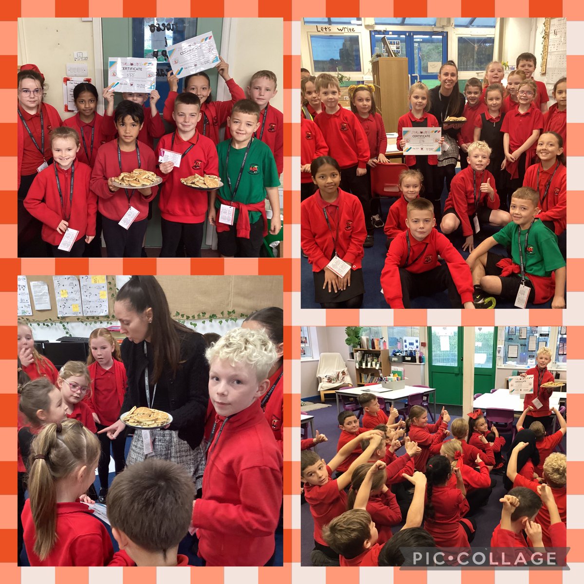 LliswerryPrim's tweet photo. Criw Cymraeg were delighted to present 5SD and 2JB with their certificate and prize for being the winners of our ‘Shwmae Day’ hunt. Miss Managhan is super proud of Criw Cymraeg for planning and setting up a successful challenge for all learners to enjoy! Ardderchog! ⭐️ https://t.co/ea5CZQtD3b