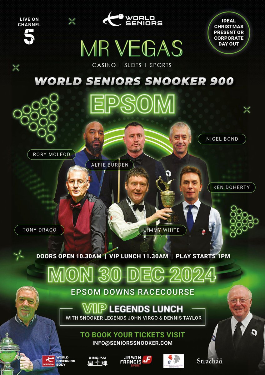 A few more faces on the poster 👍 Look forward to seeing you there . #worldseniors #epsom #wheresthecueballgoing
