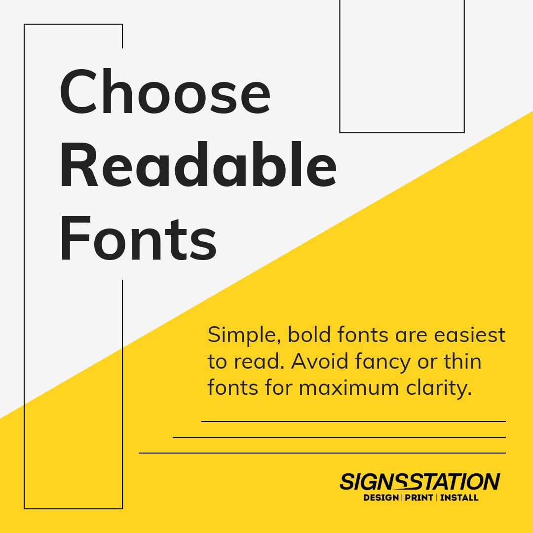 SignsStation's tweet image. Want your signs to grab attention? 🌟

Make your signage STAND OUT with our top tips! Bold colors, effective lighting, and more. Save this post for your next project!

#SignageTips #SignsStation #StandOut