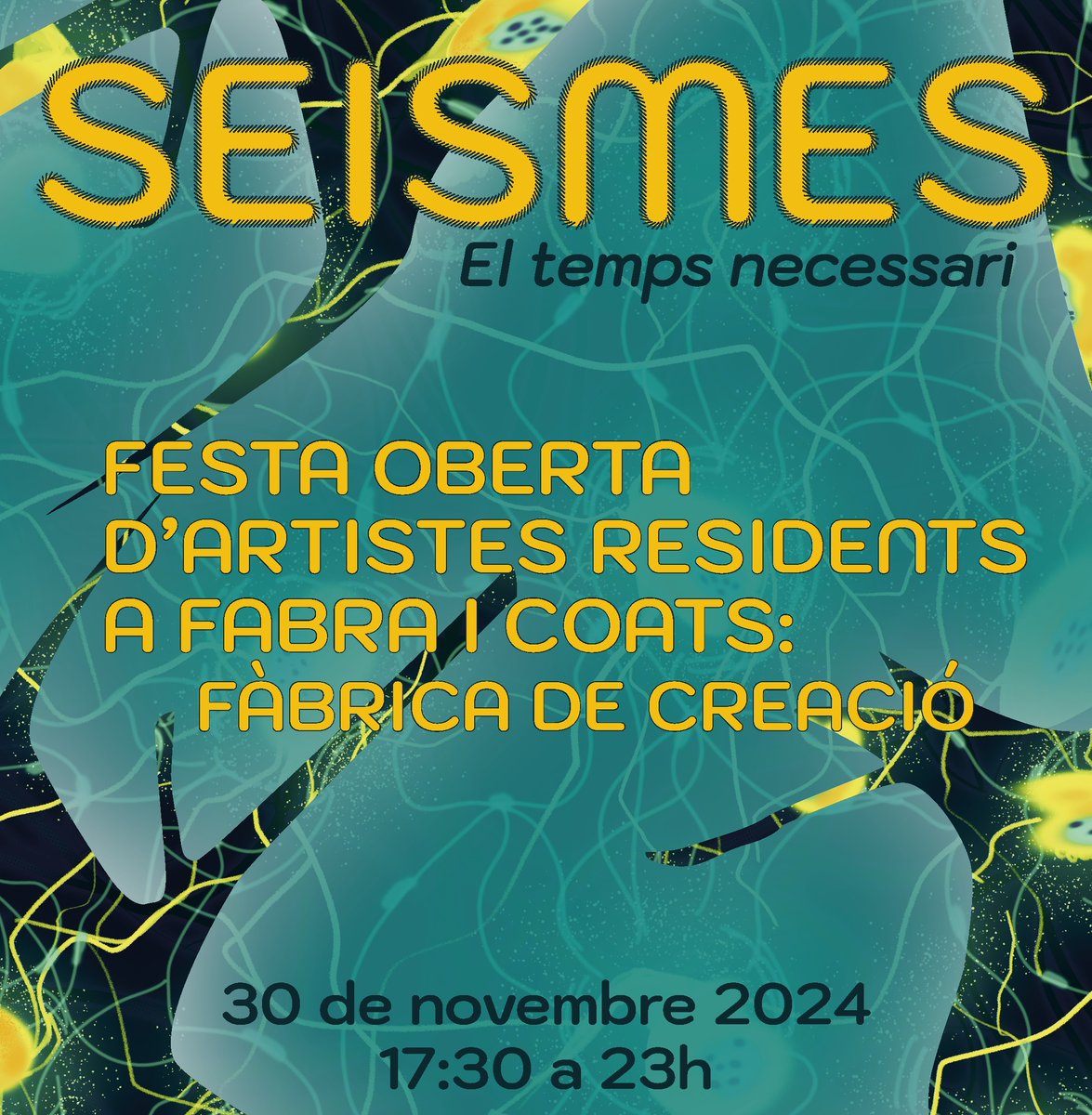 Fabra i Coats: Centre d'Art i Fàbrica de Creació (@fabraicoats_fic) on Twitter photo Tot a punt per al #Seismes 2024! 🎉
⏳Fabra i Coats: Fàbrica de Creació es transformarà per a una vetllada única, amb el lema “El temps necessari”
🎭🎼Podràs gaudir de poesia, música, teatre i molt més amb més de 50 artistes residents
✍🏻Reserva't ja la data!!
<a href="/BCN_SantAndreu/">BCN_SantAndreu</a> Tot a punt per al #Seismes 2024! 🎉
⏳Fabra i Coats: Fàbrica de Creació es transformarà per a una vetllada única, amb el lema “El temps necessari”
🎭🎼Podràs gaudir de poesia, música, teatre i molt més amb més de 50 artistes residents
✍🏻Reserva't ja la data!!
<a href="/BCN_SantAndreu/">BCN_SantAndreu</a>