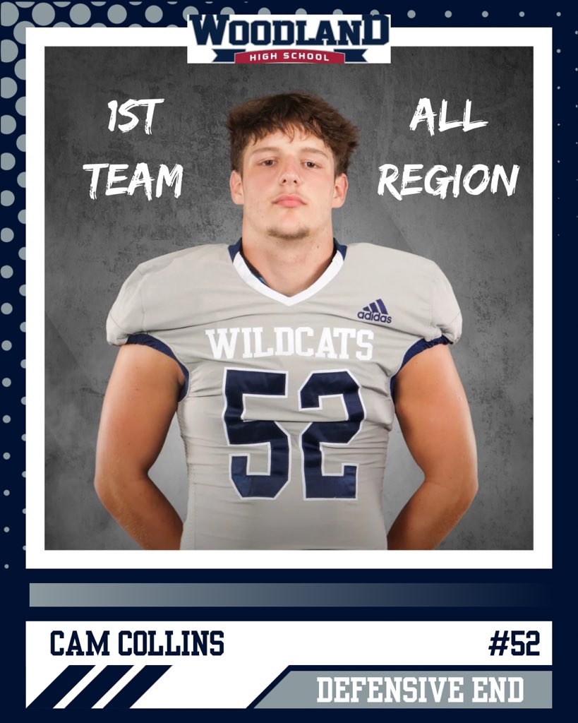 Congratulations to our 4A-Region 7 selections to the 1st Team All Region! Yall balled out all season and earned it fellas!

#1 Cam Williams - Wide Receiver
#17 Nick Miranda - Punter
#52 Cam Collins - Defensive End

#DareToBeGreat