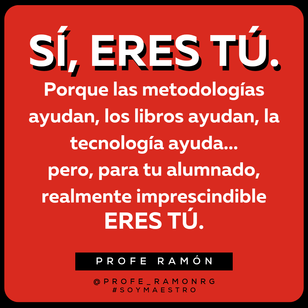 Profe_RamonRG's tweet photo. ERES TÚ.
#soyMaestro https://t.co/Wx5GqS0zFt