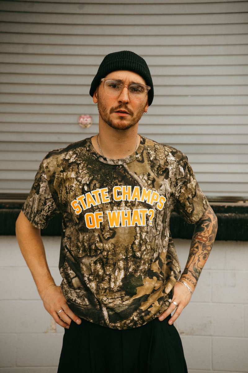 State_Champs's tweet photo. Big day tomorrow! Our 5th full length record “STATE CHAMPS” drops, first day of tour in Austin, Texas at Emo’s. Figured we’d show of a few pieces of tour merch while we’re at it. https://t.co/89N0jnGLjQ