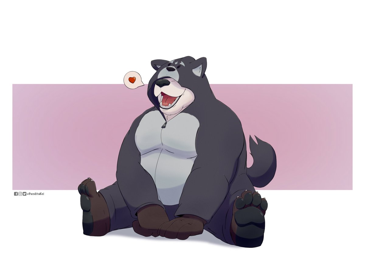 Bought the Kigu of a certain wolf emperor and burr is happy.