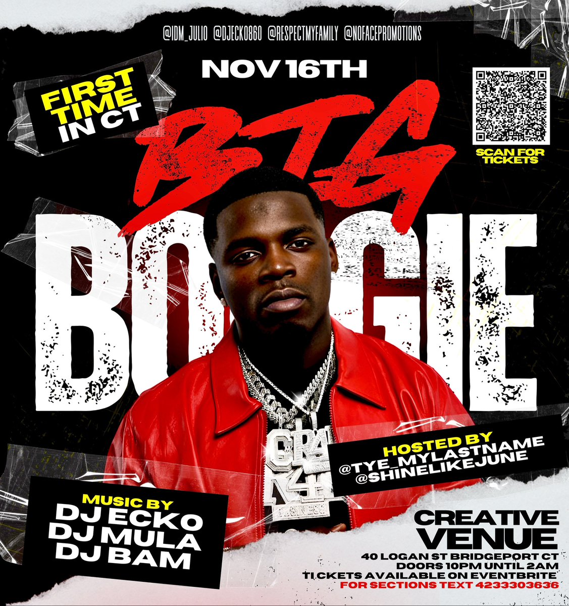 TheManNamedMULA's tweet photo. NOVEMBER 16TH #BigBoogie LIVE FOR ONLY $25 https://t.co/b4KHeSGWss https://t.co/WbqEYXzJIC