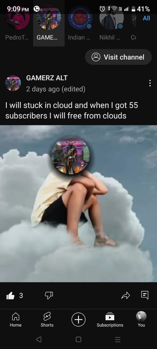 siddharthmarko1's tweet photo. My nephew's so close to hitting 55 subs on YouTube - he is just 2 away 

so he posted this 😆😁
subscribe if you want
https://t.co/Pe5YeYeKym

#YouTube #YT https://t.co/cLDdf4IFrV