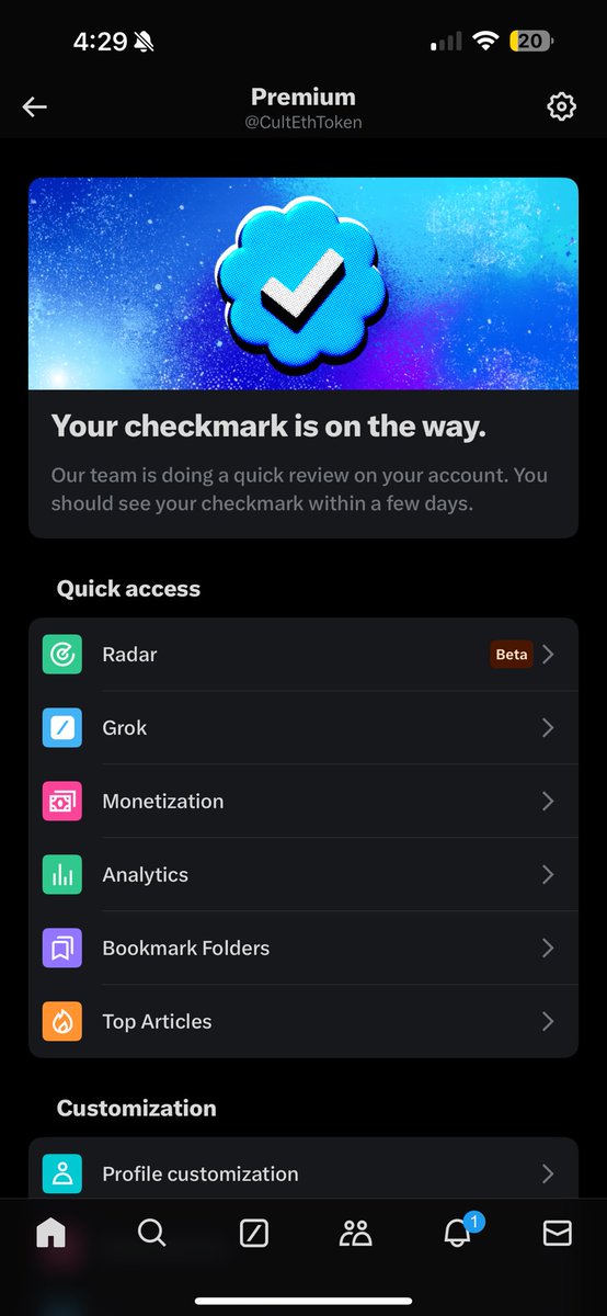 Dear Cryptoverse,

$CULT on ETH will be making a lot of noise and drawing a lot of attention on X 💥💥💥

It’s official. We’re official. 

<a href="/CultEthToken/">CULT TOKEN CTO</a> has a checkmark on the way 😤

#cult #cultoneth #jointhecult #cultcto