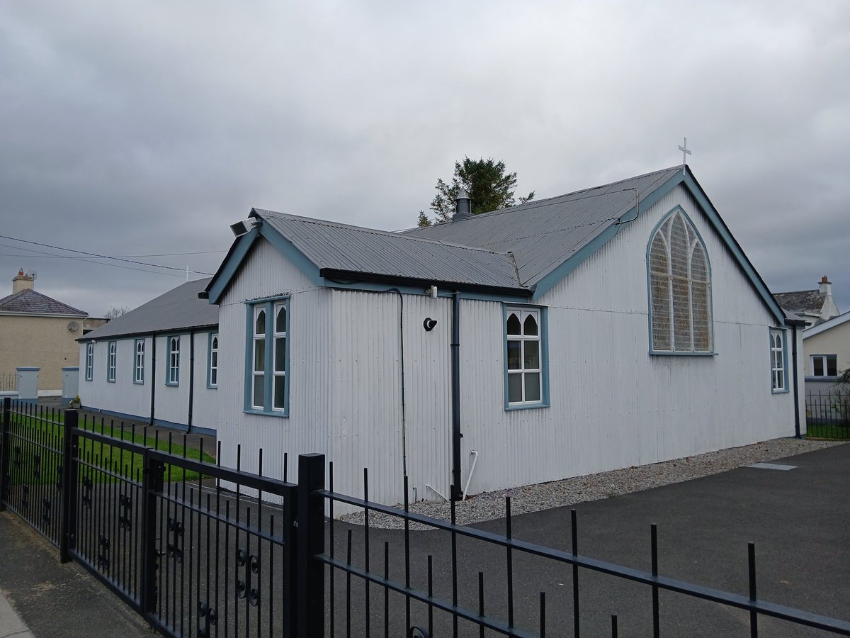 noonofday's tweet photo. The beautiful 'tin-and-timber' Church of Our Lady &amp; Guardian Angels in Sallins, County Kildare. The centenary of its dedication was celebrated this year. https://t.co/eE9YNlH1bR