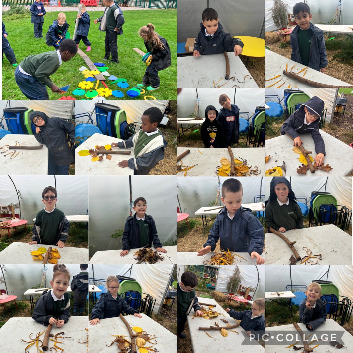 HTS_OutdoorsEd's tweet photo. Outdoor Classroom Day at Hawthorns. Aspen, Pine and Fir classes enjoyed their sessions in the wildlife garden and field areas. They took part in ‘shape’ activities, natural art fireworks and fizzy fireworks! @HawthornsTweets @CLOtC @OutdoorClassDay @WeBeKids1 https://t.co/xM3wuu1nlf