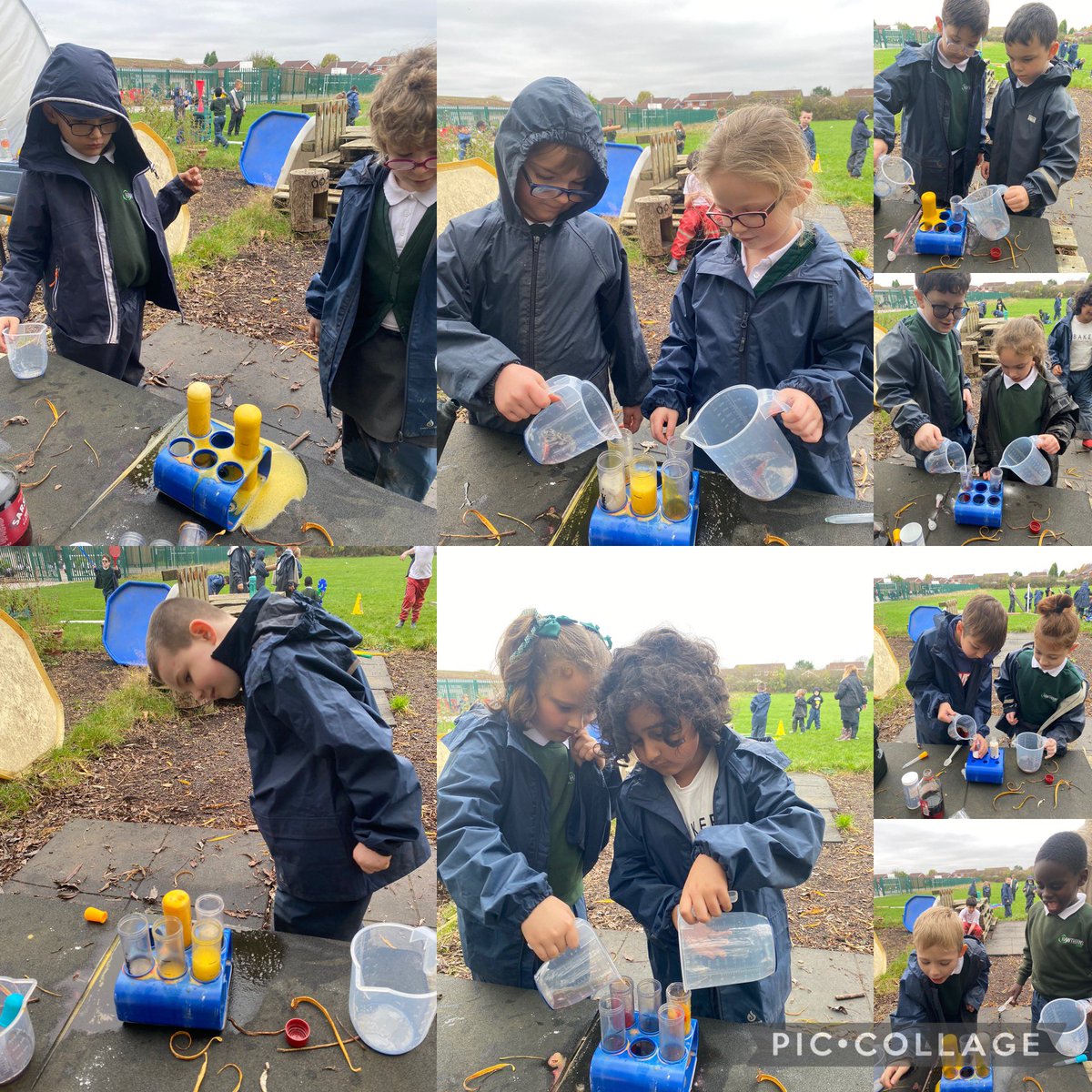 HTS_OutdoorsEd's tweet photo. Outdoor Classroom Day at Hawthorns. Aspen, Pine and Fir classes enjoyed their sessions in the wildlife garden and field areas. They took part in ‘shape’ activities, natural art fireworks and fizzy fireworks! @HawthornsTweets @CLOtC @OutdoorClassDay @WeBeKids1 https://t.co/xM3wuu1nlf