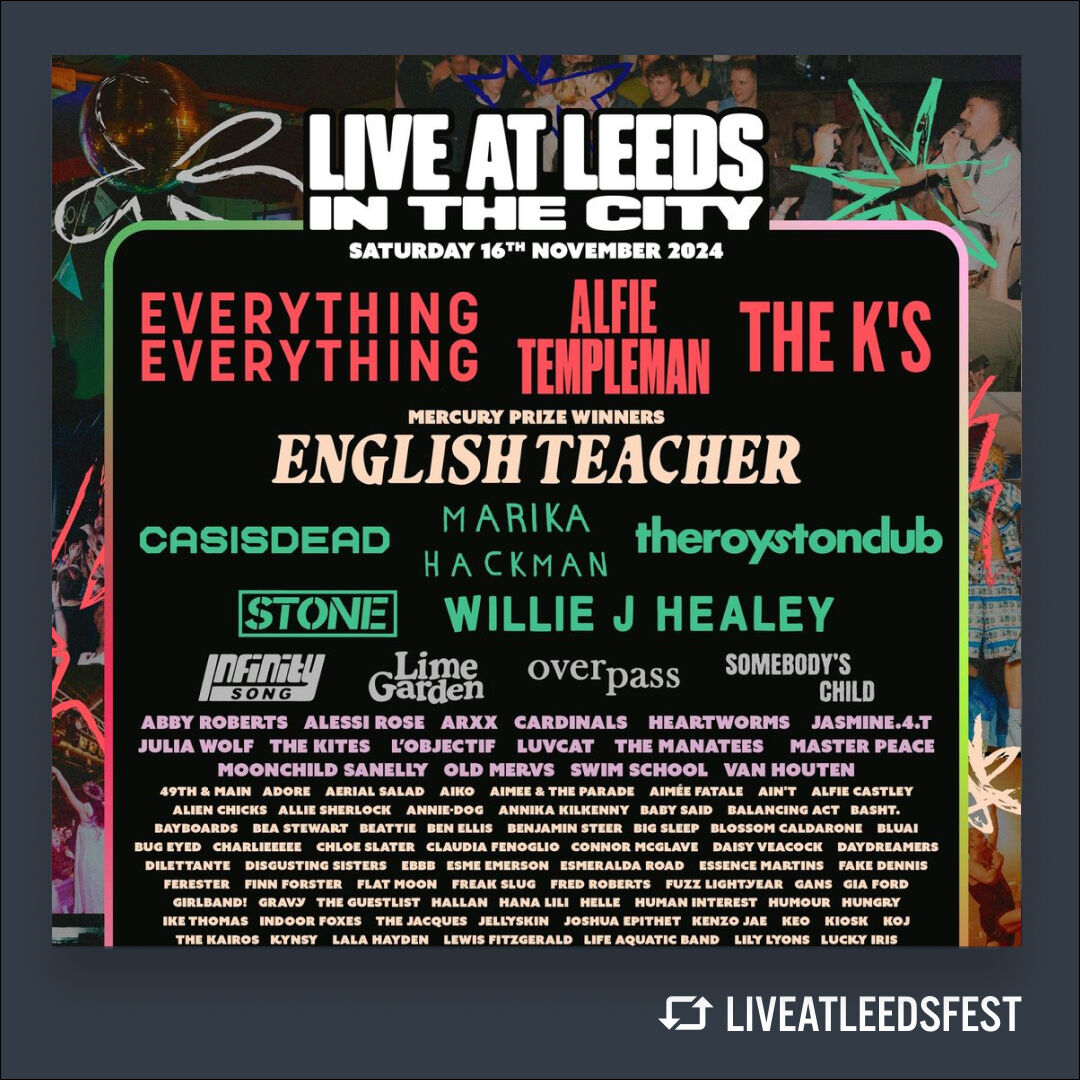 Live at Leeds In The City is back for 2024! 🎸

Featuring tons of amazing indie acts set to play at a host of Leeds' most iconic music venues, such as <a href="/Oportobar/">Oporto</a> and <a href="/Belgrave_Leeds/">𝖇𝖊𝖑𝖌𝖗𝖆𝖛𝖊 𝖒𝖚𝖘𝖎𝖈 𝖍𝖆𝖑𝖑</a> 

Find out more here: bit.ly/3o8zPwp

#bracken #leeds #liveatleeds
