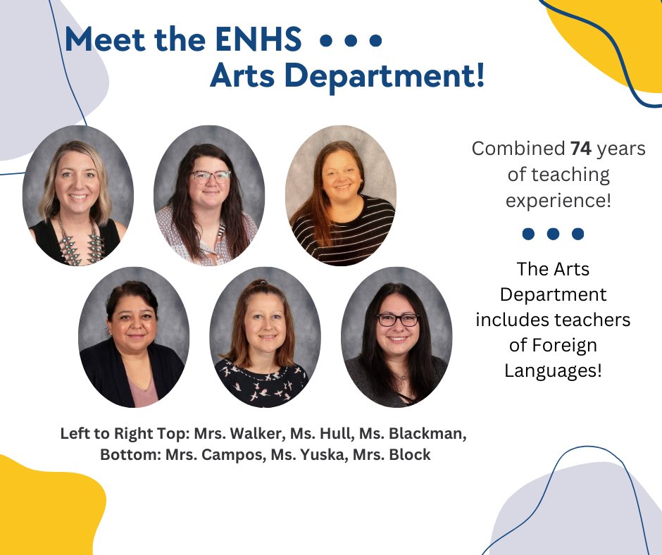 Meet the ENHS Arts Department!
