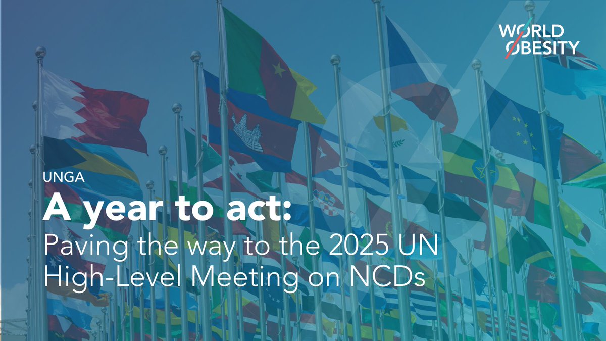 ⏲️ With only one year left until the 2025 UN High-Level Meeting on #NCDs, we need bold solutions to address the obesity epidemic. 

Obesity is a key driver of NCDs like diabetes, heart disease, and cancer – and yet it continues to be overlooked.

➡️ worldobesity.org/news/a-year-to…