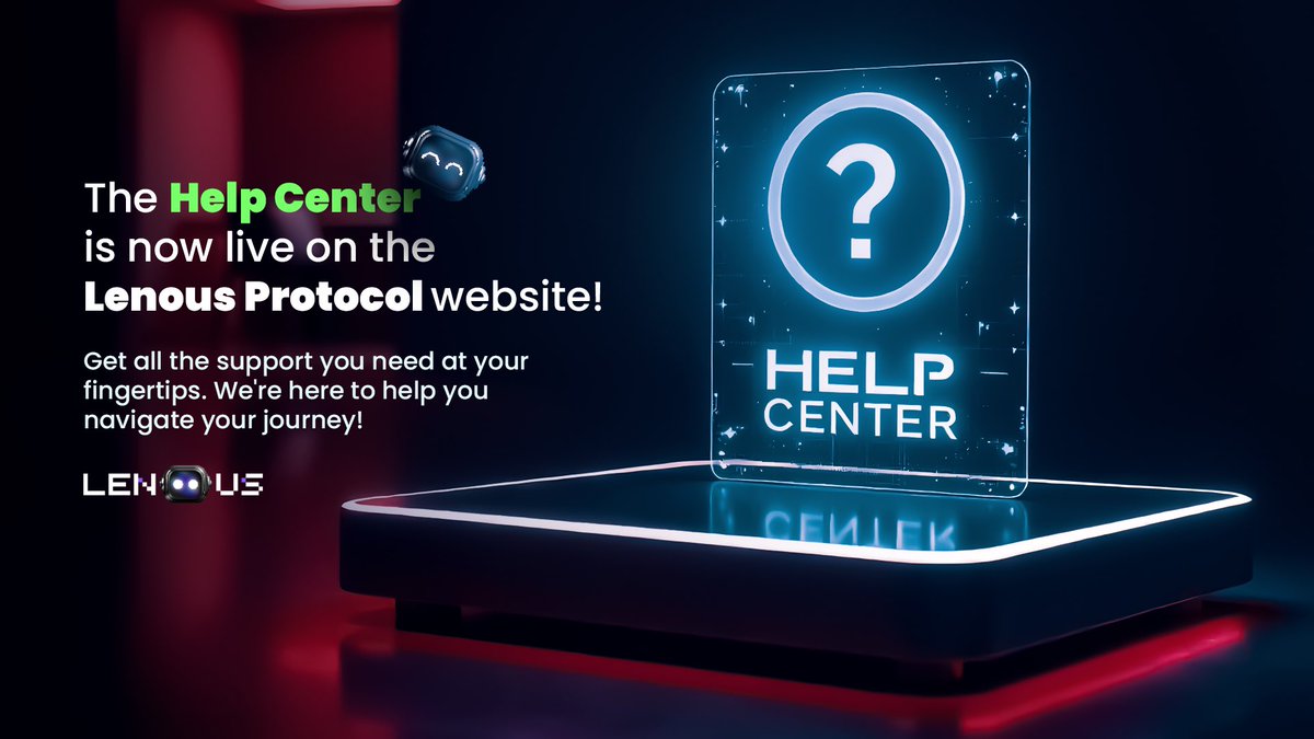 LenousDex's tweet image. 🛠 Exciting news! The Help Center is now live on the Lenous Protocol website! 🌟 Get all the support you need at your fingertips. We&apos;re here to help you navigate your journey! Check it out now! 💬 #LenousProtocol #HelpCenter #SupportAtYourFingertips