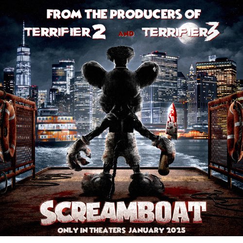 screamboatmovie's tweet photo. @Variety reveals cast members for the horror-comedy, featuring Screamboat! Joining #davidhowardthornton (#Terrifier3) is #TylerPosey (#TeenWolf) &amp; #KaileyHyman (#Terrifier 2 &amp; 3) in supporting roles, alongside cameos from Impractical Jokers’ #BrianQuinn &amp; comedian #JoeDeRosa https://t.co/jYTxxBah2f