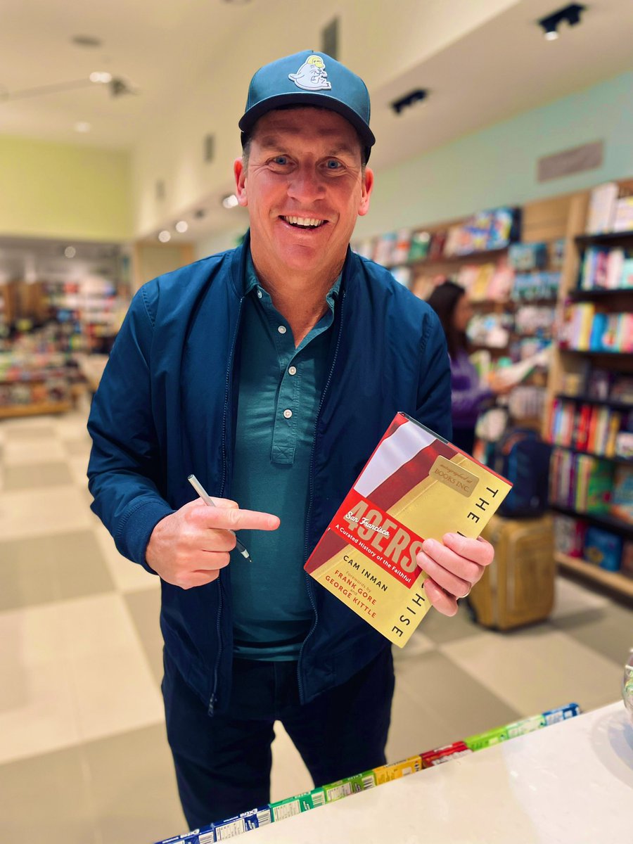 Books Inc. SFO (@compasssfo) on Twitter photo Thank you <a href="/CamInman/">Cam Inman</a> for stopping by our <a href="/flySFO/">San Francisco International Airport (SFO) ✈️</a> Terminal 3 store to sign and add your family motto to copies of The Franchise: San Francisco 49ers: A Curated History of the Niners.
Cam will be at our Palo Alto store on Nov 19. Click here for more details: booksinc.net/event/2024-11-… Thank you <a href="/CamInman/">Cam Inman</a> for stopping by our <a href="/flySFO/">San Francisco International Airport (SFO) ✈️</a> Terminal 3 store to sign and add your family motto to copies of The Franchise: San Francisco 49ers: A Curated History of the Niners.
Cam will be at our Palo Alto store on Nov 19. Click here for more details: booksinc.net/event/2024-11-…