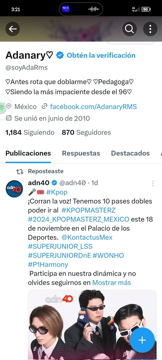 soyAdaRms's tweet photo. @adn40 @KontactusMex Dejo evidencia aquí, gracias por la oportunidad de poder participar https://t.co/BKMA3OkXpH